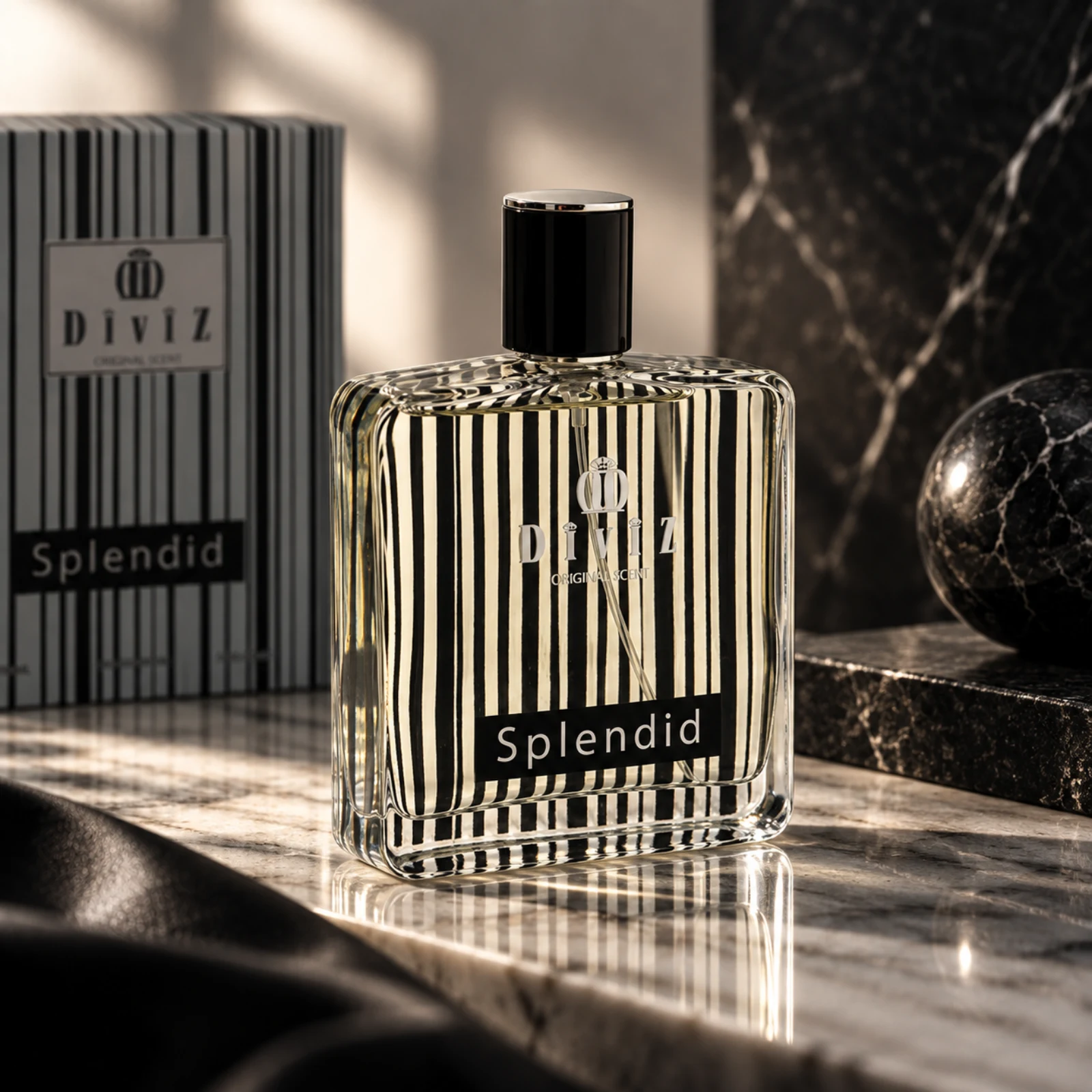 ادکلن سریس اسپلندور بلک مردانه Seris Splendor Black for Men حجم 100 میل