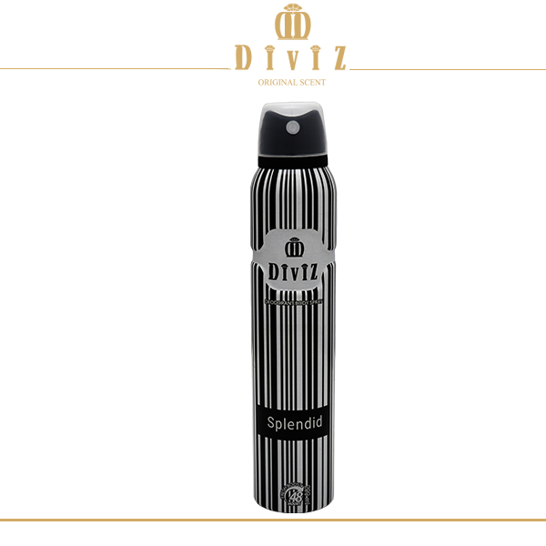 اسپری دئودورانت سریس اسپلندور بلک مردانه Splendor Black spray deodorant for Men حجم 200 میل