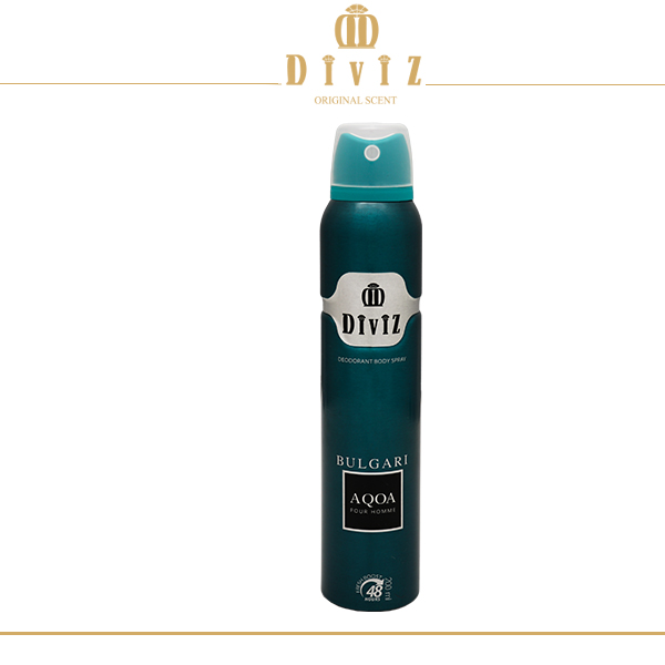 اسپری دئودورانت بولگاری آکوا پور هوم مردانه Bvlgari Aqva Pour Homme spray deodorant for Men حجم 200 میل